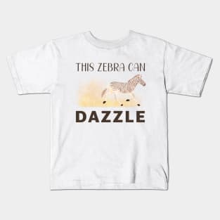 This Zebra Can Dazzle! Kids T-Shirt